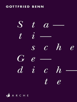 cover image of Statische Gedichte
